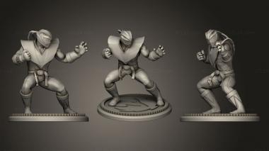 Military figurines ninjia 3d model